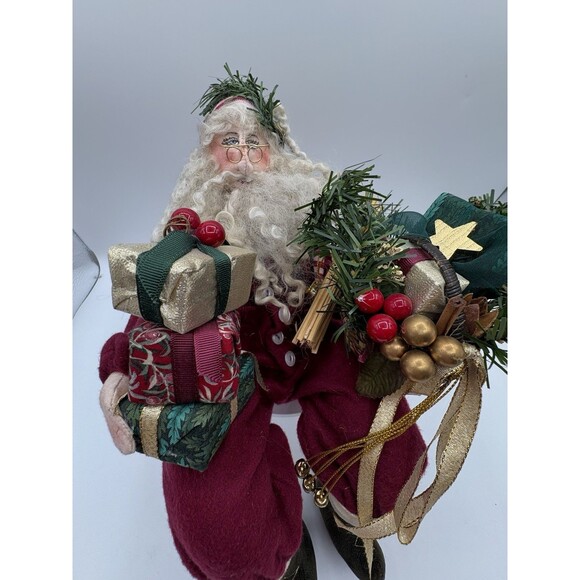 Vintage Father Christmas Santa Claus Shelf Sitter Handmade - Picture 10 of 10